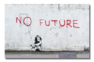 BA0031 Banksy - Child No Future Street Graffiti Stencil Art